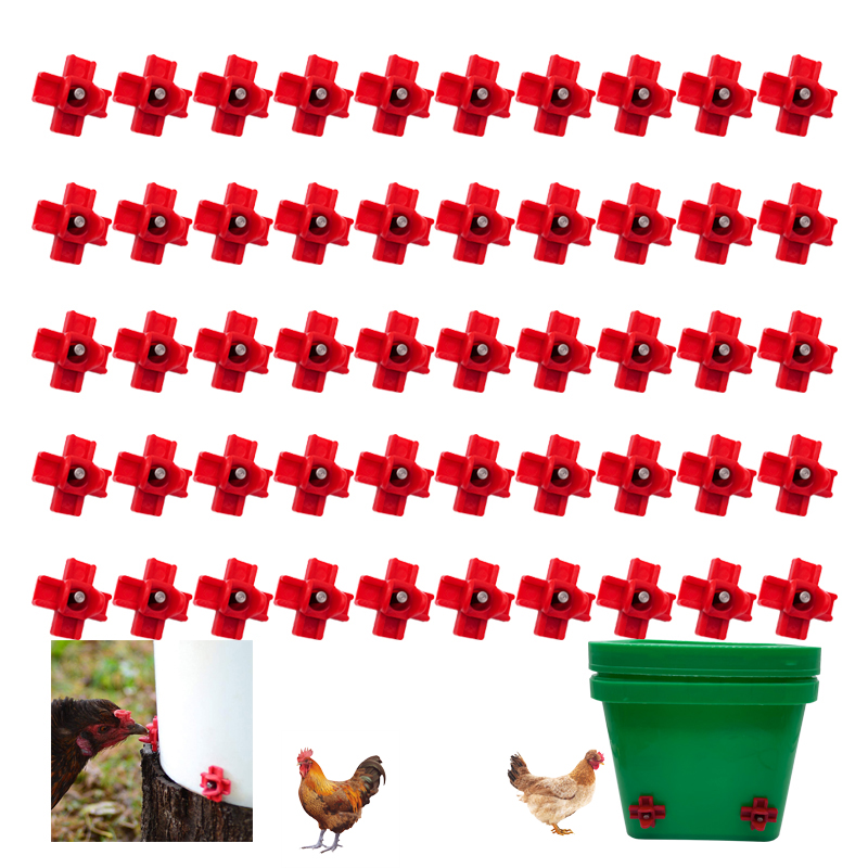 Chicken Nipple Drinker - 50 pz Automatico Abbeveratoio per Polli