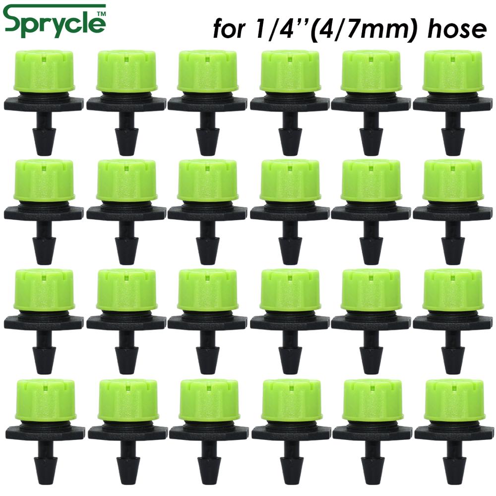 Irrigation Drip Tape - 50-800PCS 1/4 ''Regolabile Ugelli di Irrigazione